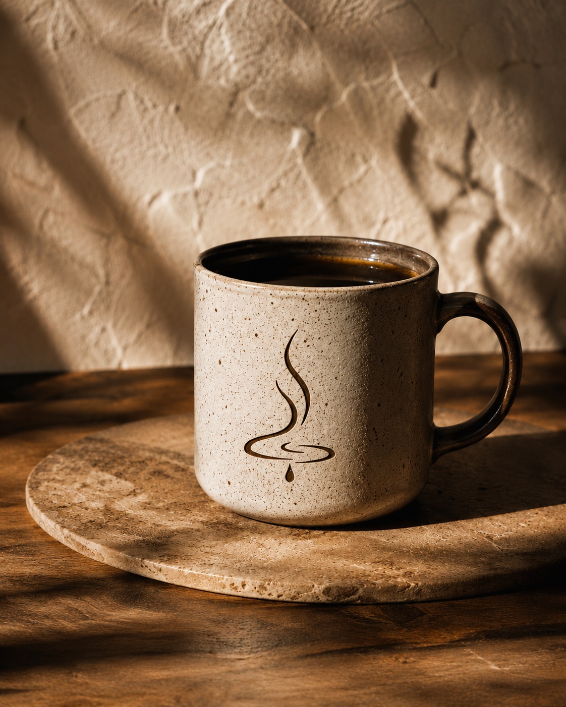 Taza de café Algrà en espacio premium